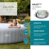 imageBestway SaluSpa Grenada AirJet Inflatable Hot Tub with 190 Soothing Jets and Underwater Non Slip Pool and Spa Seat with Adjustable Legs Gray 6 Pack