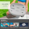 imageBestway SaluSpa Grenada AirJet Inflatable Hot Tub with 190 Soothing Jets and Underwater Non Slip Pool and Spa Seat with Adjustable Legs Gray 6 Pack