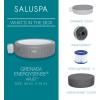 imageBestway SaluSpa Grenada AirJet Inflatable Hot Tub with Set of 4 Underwater Non Slip Pool and Spa Seat with Adjustable Legs Gray