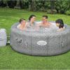imageBestway SaluSpa Milan AirJet Inflatable Hot Tub and 6Pack of SaluSpa Underwater NonSlip Spa Seat with 6 Adjustable Legs and Padded Headrest Pillows