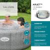 imageBestway SaluSpa Milan AirJet Inflatable Hot Tub and 6Pack of SaluSpa Underwater NonSlip Spa Seat with 6 Adjustable Legs and Padded Headrest Pillows