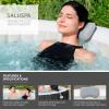 imageBestway SaluSpa Milan AirJet Inflatable Hot Tub and 6Pack of SaluSpa Underwater NonSlip Spa Seat with 6 Adjustable Legs and Padded Headrest Pillows