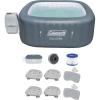 imageBestway Coleman Hawaii AirJet Inflatable Hot Tub with EnergySense Cover Grey  Bestway SaluSpa Spa Seat  Bestway SaluSpa Pillows
