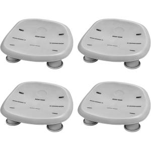imageBestway SaluSpa Underwater Durable Non Slip Swimming Pool and Spa Comfort Seat with Adjustable Height Legs and Weighted Feet Gray 4 Pack