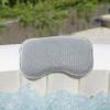 imageBestway 4 Pack SaluSpa Padded Headrest Pillows with Adjustable Strap to Adjust Height Washable Mesh Cover Compatible with SaluSpa Hot Tubs Gray