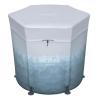 imageBestway SaluSpa Glacial Dip Cold Plunge Recovery Ice Bath Pod 1Person 355quot x 315quot  Round Cold Plunge Tub