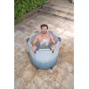 imageBestway SaluSpa Glacial Dip Cold Plunge Recovery Ice Bath Pod 1Person 355quot x 315quot  Round Cold Plunge Tub