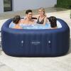 imageBestway SaluSpa Hawaii AirJet Inflatable Hot Tub with EnergySense Cover Blue  Spa Seat 4Pack  Pillows 2Pack
