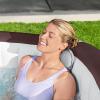 imageBestway SaluSpa Maldives 57 Person Inflatable Hot Tub Square EnergyEfficient Portable Spa with 180 AirJets 79quot x 315quot