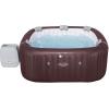 imageBestway SaluSpa Maldives 57 Person Inflatable Hot Tub Square EnergyEfficient Portable Spa with 180 AirJets 79quot x 315quot