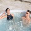 imageBestway SaluSpa Milan AirJet Inflatable Hot Tub with Set of 2 Non Slip Pool and Spa Seat and Padded Headrest Pillow with Adjustable Strap Gray