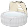 imageBestway SaluSpa Sun Shade Canopy Bundled with Aruba SaluSpa Inflatable Outdoor Hot Tub with 110 Soothing AirJets and Insulated CoverHonolulu