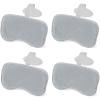imageBestway 4 Pack SaluSpa Padded Headrest Pillows with Adjustable Strap to Adjust Height Washable Mesh Cover Compatible with SaluSpa Hot Tubs Gray