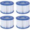 imageBestway 90352EBW Lightweight Filter Pump Type VI Replacement Drop Down Cartridges for SaluSpa Inflatable Hot Tub Spas 4 Pack