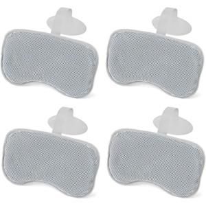 imageBestway 4 Pack SaluSpa Padded Headrest Pillows with Adjustable Strap to Adjust Height Washable Mesh Cover Compatible with SaluSpa Hot Tubs Gray