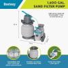 imageBestway 1500 Gallon Sand Filter Pump for 300 to 11200 Gallon Above Ground Outdoor Swimming Pools with ChemConnect Clean Water Dispenser