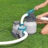 imageBestway 1500 Gallon Sand Filter Pump for 300 to 11200 Gallon Above Ground Outdoor Swimming Pools with ChemConnect Clean Water Dispenser