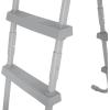 imageBestway Flowclear 52 Inch Versatile Metal A Frame Above Ground Swimming Pool Ladder with Heavy Duty Plastic Double Sided Steps