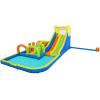 imageBestway H2OGO Tidal Tower Kids Backyard Inflatable Giant Water Slide Sprinkler Wall Yard Inflatable Mega Water Park with Air Blower and Storage BagAquaRace