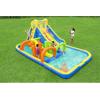 imageBestway H2OGO Tidal Tower Kids Backyard Inflatable Giant Water Slide Sprinkler Wall Yard Inflatable Mega Water Park with Air Blower and Storage BagAquaRace
