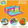 imageBestway H2OGO Tidal Tower Kids Backyard Inflatable Giant Water Slide Sprinkler Wall Yard Inflatable Mega Water Park with Air Blower and Storage BagBouncin Bay