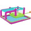 imageBestway H2OGO Tidal Tower Kids Backyard Inflatable Giant Water Slide Sprinkler Wall Yard Inflatable Mega Water Park with Air Blower and Storage BagBouncin Bay