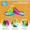 imageBestway H2OGO Tidal Tower Kids Backyard Inflatable Giant Water Slide Sprinkler Wall Yard Inflatable Mega Water Park with Air Blower and Storage BagFunfinity Splash
