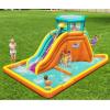 imageBestway H2OGO Tidal Tower Kids Backyard Inflatable Giant Water Slide Sprinkler Wall Yard Inflatable Mega Water Park with Air Blower and Storage BagTidal Tower