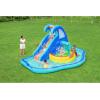 imageBestway H2OGO Tidal Tower Kids Backyard Inflatable Giant Water Slide Sprinkler Wall Yard Inflatable Mega Water Park with Air Blower and Storage BagWavetastic