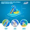 imageBestway H2OGO Tidal Tower Kids Backyard Inflatable Giant Water Slide Sprinkler Wall Yard Inflatable Mega Water Park with Air Blower and Storage BagWavetastic
