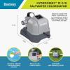 imageBestway Hydrogenic 12 GH Saltwater Chlorinator Automatic SelfCleaning Mode for 15000 Gallon Above Ground Swimming Pools with Test Strips