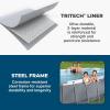 imageBestway Power Steel 18 x 9 x 48quot Rectangular Metal Frame Above Ground Swimming Pool Set with 1500 GPH Filter Pump Ladder and Pool Cover14 x 82 x 395