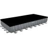 imageBestway Power Steel 18 x 9 x 48quot Rectangular Metal Frame Above Ground Swimming Pool Set with 1500 GPH Filter Pump Ladder and Pool Cover31ft4in X 16ft X 52in