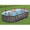 imageBestway Power Steel 20 x 12 x 48quot Oval Metal Frame Above Ground Outdoor Swimming Pool Set with 1500 GPH Filter Pump Ladder and Pool Cover20 X 12 X 48