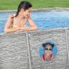imageBestway Power Steel Swim Vista Series II 14 x 8 2quot x 395quot Above Ground Outdoor Swimming Pool Set with 530 GPH Filter Pump Ladder and Pool Cover14ft x 82ft x 395in