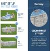 imageBestway Power Steel Swim Vista Series II 14 x 8 2quot x 395quot Above Ground Outdoor Swimming Pool Set with 530 GPH Filter Pump Ladder and Pool Cover14ft x 82ft x 395in