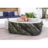 imageBestway SaluSpa AirJet 4 to 6 Person Inflatable Hot Tub Square Portable Outdoor Spa with 140 Soothing AirJets and Cover BrownHawaii EnergySense