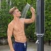 imageBestway SolarFlow Outdoor Shower 5gal20L Oversized Shower Head and Stand Easy Installation Adjustable Water Flow and tempature Control Multiple Water Spray Settings92 Gallon