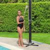 imageBestway SolarFlow Outdoor Shower 5gal20L Oversized Shower Head and Stand Easy Installation Adjustable Water Flow and tempature Control Multiple Water Spray Settings52 gallon