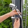 imageBestway SolarFlow Outdoor Shower 5gal20L Oversized Shower Head and Stand Easy Installation Adjustable Water Flow and tempature Control Multiple Water Spray Settings92 Gallon