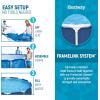 imageBestway Steel Pro 12 feet x 30 inches Round Above Ground 1710 Gallon Pool Set with DuraPlus Liner 530 Gallon Pool Filter and Repair Patch10 x 30  NEW