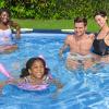 imageBestway Steel Pro 12 feet x 30 inches Round Above Ground 1710 Gallon Pool Set with DuraPlus Liner 530 Gallon Pool Filter and Repair Patch12 x 30 NEW