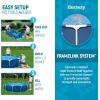 imageBestway Steel Pro 12 feet x 30 inches Round Above Ground 1710 Gallon Pool Set with DuraPlus Liner 530 Gallon Pool Filter and Repair Patch12 x 30 NEW