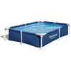 imageBestway Steel Pro 87 Inch x 59 Inch x 17 Inch Rectangular Metal Frame Above Ground Outdoor Backyard Swimming Pool Blue Pool Only73 x 59 x 17