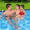 imageBestway Steel Pro 9 Feet 10 Inch x 6 Feet 7 Inch x 26 Inch Rectangle Above Ground 872 Gallon Pool Set with DuraPlus Liner and FrameLink System