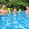 imageBestway Steel Pro 9 Feet 10 Inch x 6 Feet 7 Inch x 26 Inch Rectangle Above Ground 872 Gallon Pool Set with DuraPlus Liner and FrameLink System