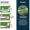 imageBestway Steel Pro MAX 12 x 30quot Round Above Ground Swimming Pool Set Outdoor Metal Frame Family Pool with Liner and Filter Pump GrayGray Stack Stone Print