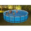 imageBestway Steel Pro MAX 12 x 30quot Round Above Ground Swimming Pool Set Outdoor Metal Frame Family Pool with Liner and Filter Pump GrayGrey Print LED