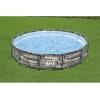 imageBestway Steel Pro MAX 12 x 30quot Round Above Ground Swimming Pool Set Outdoor Metal Frame Family Pool with Liner and Filter Pump GrayStone Print