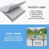 imageBestway Steel Pro MAX 14 x 48quot Above Ground Pool Round Metal Frame Outdoor Swimming Pool Set with Filter Pump Ladder and Cover Gray13 X 48  Gray
